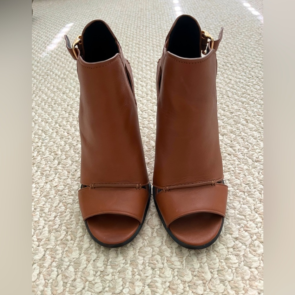 Coach leather heeled sandals